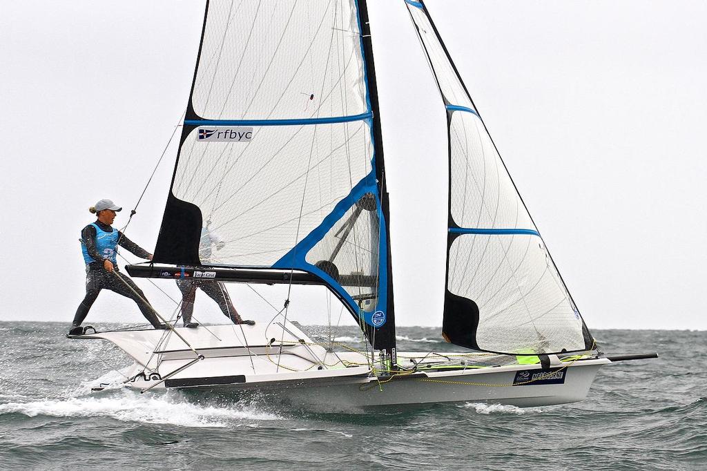 ISAF Sailing World Cup, Melbourne Day 3 - Womens 49er FX &copy; Richard Gladwell www.photosport.co.nz